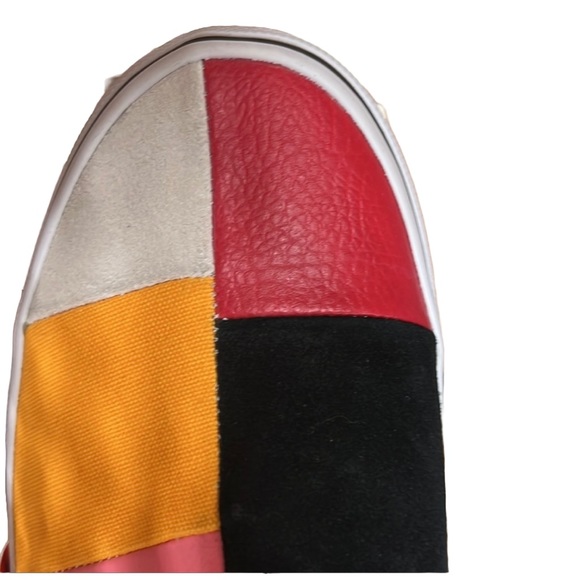 SOLD~VANS Unisex Leather & Suede Patchwork Slip On - Picture 13 of 15